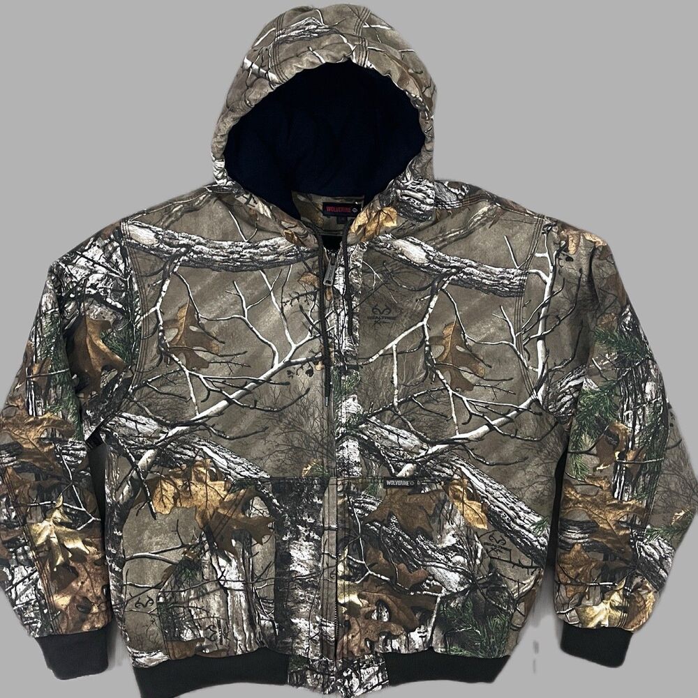 Wolverine Men's L Realtree Xtra Camo Hooded Full Zip Insulated Jacket